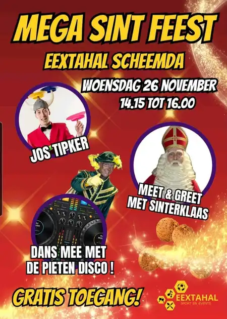 Het Mega Sinterklaasfeest in de Eextahal Scheemda Eextahal Sport en Events Scheemda