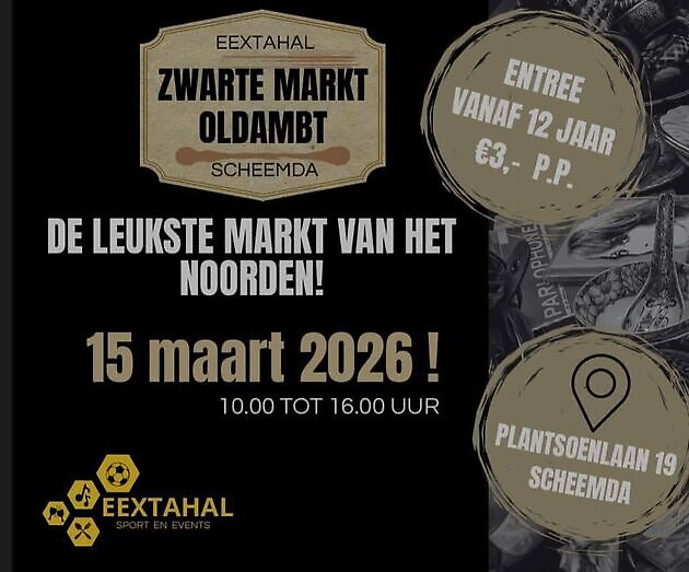 Zwarte Markt Oldambt voorjaar Eextahal Sport en Events Scheemda