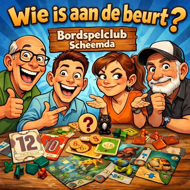 Bordspelclub wie is er aan de beurt? Scheemda! Eextahal Sport en Events Scheemda