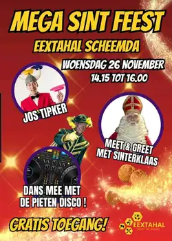 Het Mega Sinterklaasfeest in de Eextahal Scheemda Eextahal Sport en Events Scheemda